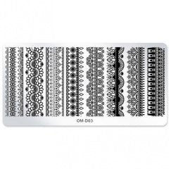 Lace pattern OM-D03 stamp