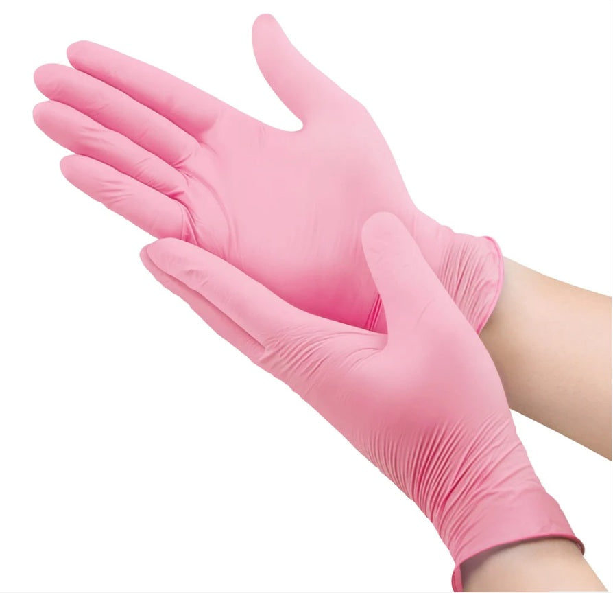 Pink Nitrile Gloves