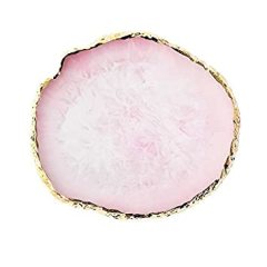 pink resin round plate