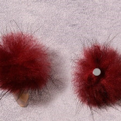 pom pom dark Red