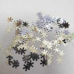 silver snowflakes