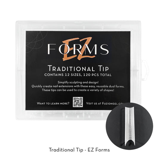 EZ Gel Tips- Traditional Tip - 120 pcs