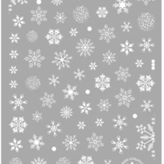 white snowflake stickers R249