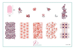 (CjS-XL-TWO) Steel Nail Art Stamping Plate