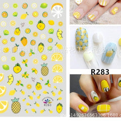 yellow fruit stickers R283